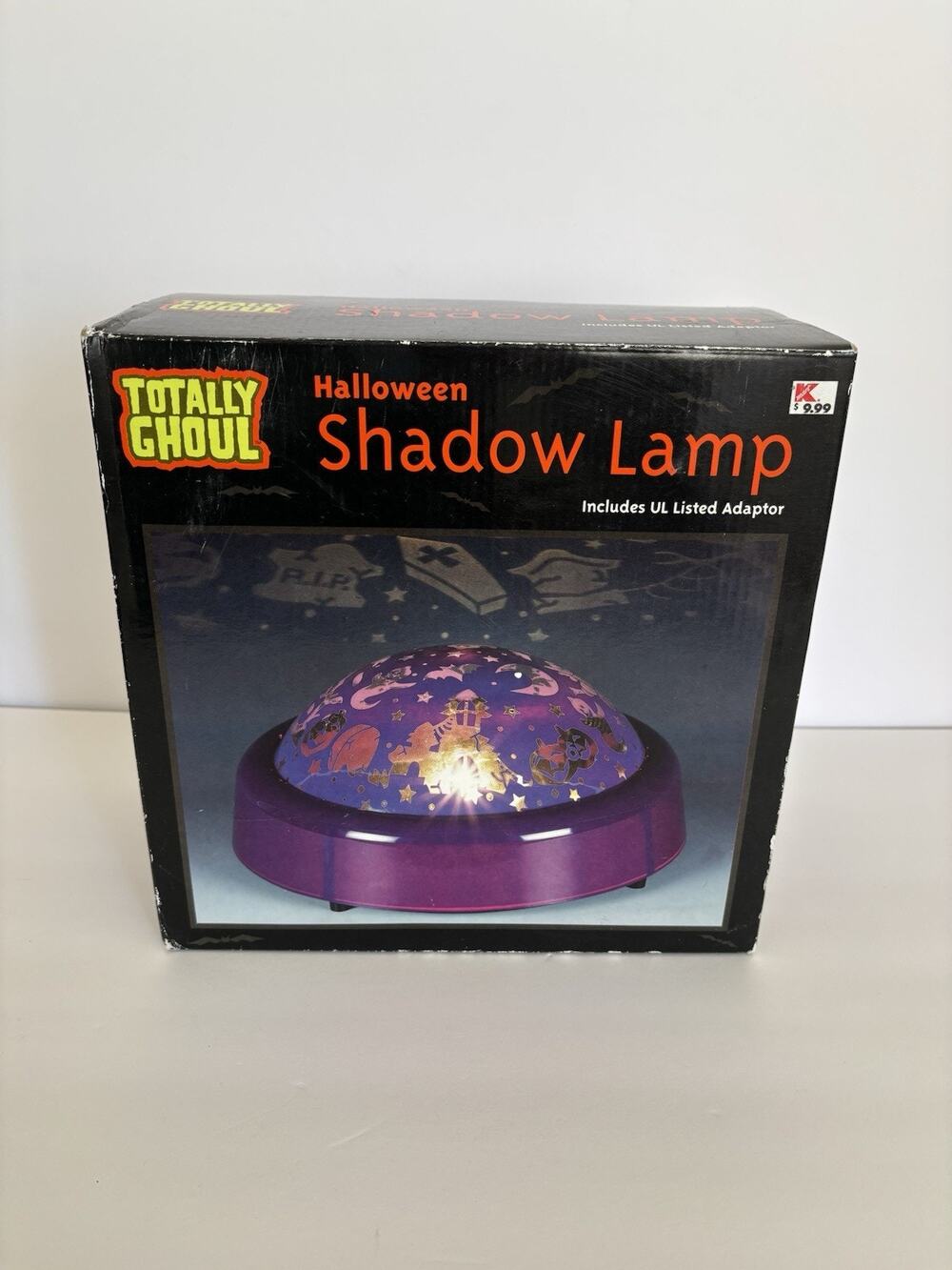 Vtg Totally Ghoul Shadow Lamp Original Box Halloween Rotating Light Show